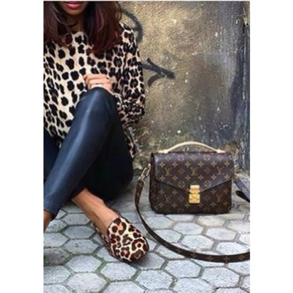 t/o Sweaters - Women’s cheetah print sweater